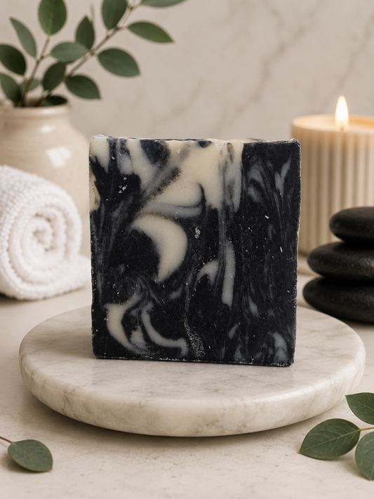 Oily Skin Friend Activated Charcoal, Tea Tree & Peppermint Goat Milk Bar Soap