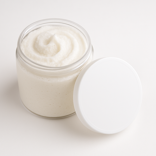 What Glows Beneath All Natural Scented Whipped Sugar Scrub